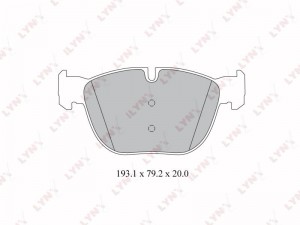 колодки дисковые! передние с антискрип. пл.\ BMW X5/X6 3.5-5.0i/3.5D 07> BD-1418 LYNXAUTO