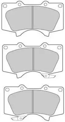 колодки дисковые передние!\ Toyota Land Cruiser Prado 4.0i/3.0D 03> FBP1747 FREMAX