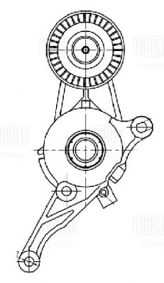 Ролик привод. ремня VW Transporter T5 (03-) 1.9d/2.0d [EA180] (с натяж. мех.) (C CM5377 TRIALLI