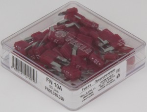 комплект предохранителей! 50 шт. 10A MINI\ FN00010050 TESLA