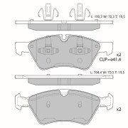 Колодки тормозные дисковые Avantech передние (противоскрипная пластина в компл.) AV111 AVANTECH