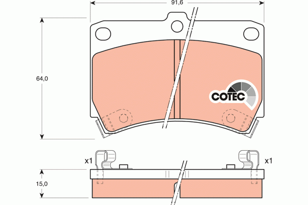 MAZDA 121 90-96 / 323 89-98 / RIO (2000-2004) 1.3 16V, 1.3/1.3 16V/1.6/1.6 16V/1 GDB1024 TRW