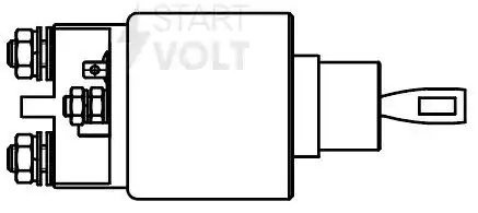 Реле втягивающее стартера для а/м Mercedes-Benz T1 (77-) 2.3D (VSR 1539) VSR 1539 START VOLT
