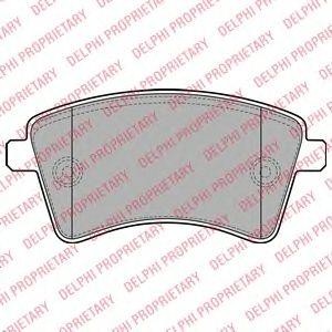 LP2078 колодки дисковые п.\ Renault Kangoo 1.6/1.5DCi 08> LP2078 DELPHI