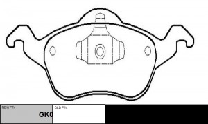 Колодки тормозные дисковые передние Ford Focus 1.4i-2.0i/1.8TDi &16V 98 (старый  GK0157 CTR