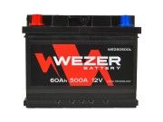 аккумуляторная батарея! 60Ah 500A +слева 242/175/190\ WEZ60500L WEZER