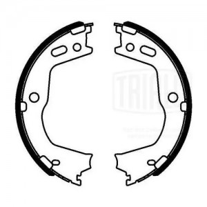 Колодки торм. Hyundai Santa Fe (12-) барабан. ст. торм. 190x26 (GF 4653) GF 4653 TRIALLI