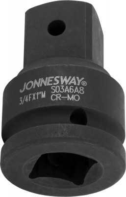 переходник для ударного инструмента! 3/4''DR(F)х1''DR(M)\ S03A6A8 JONNESWAY