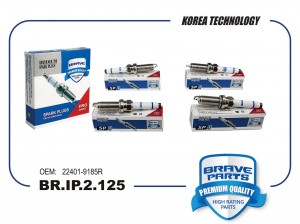 Свеча зажигания BR.IP.2.125 IRIDIUM 22401-9185R Arkana 19-, Duster 21-, Kaptur 1 BR.IP.2.125 BRAVE