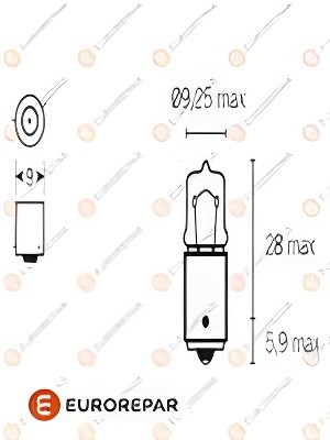 H6W 12V-6W 1616431880 EUROREPAR