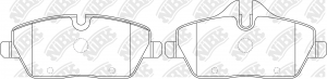Колодки тормозные BMW 1 (E87) передние (4шт.) NIBK PN0508 NIBK