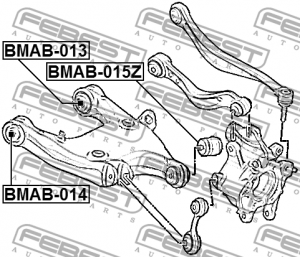 Сайлентблок BMAB-015Z BMAB-015Z FEBEST