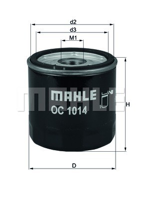 VOLVO S60 (2010>)/ S80 (2006>) OC 1014 MAHLE KNECHT