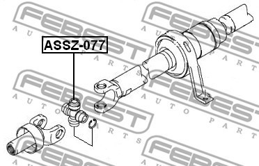 Крестовина карданного вала ASSZ-077 ASSZ-077 FEBEST