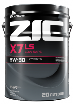 ZIC X7 LS 5W30 (20L) масло моторное!\ API SN, ACEA C3, MB 229.51, BMW LL-04, Dex 192619 ZIC