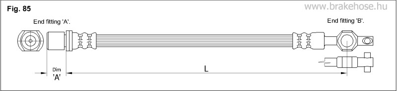 Шланг тормозной передний FT4697 FT4697 K K