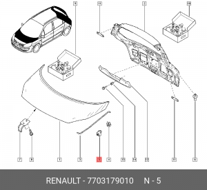 ПИСТОН  (ПЛАС) 7703179010 7703179010 RENAULT