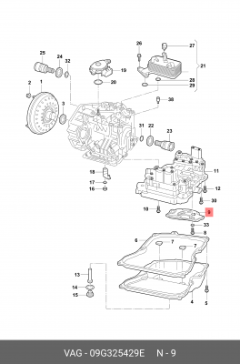 SKODA FABIA (2015>) БЕЗ ПРОКЛАДКИ 09G 325 429 E VAG