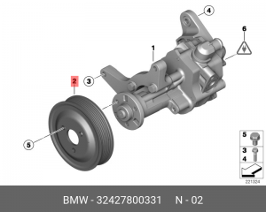 Ременной шкив 32427800331 32 42 7 800 331 BMW