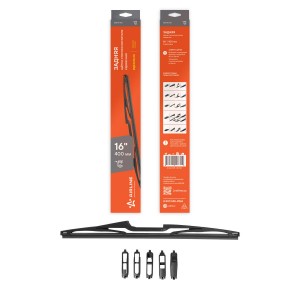 Щетка стеклоочистителя задняя каркасная 400мм (16) 5 адаптеров AWB-RK-400 AIRLINE