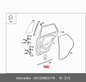 Mercedes Benz W164 M-Klasse (ML) 2005-2011 A 012 988 31 78 MERCEDES BENZ