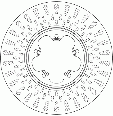 Диск тормозной передний FORD TOURNEO/TRANSIT CUSTOM 2.2TDCI 12/12-  DF6514S DF6514S TRW