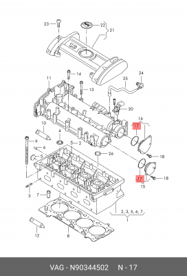 AUDI / VW 45*3*51 N 903 445 02 VAG