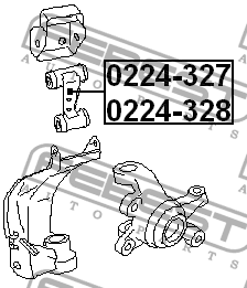 Рычаг верхн правый NISSAN PRIMERA P11 1996-2001 0224-327 0224-327 FEBEST
