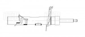 Амортизатор Ford Focus III (11-) после 09.14 г.в. (стойка) перед. прав. AG 10394 AG 10394 TRIALLI