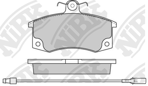 Колодки тормозные LADA Granta,Kalina,Priora передние (4шт.) NIBK PN0223W NIBK