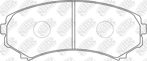 Колодки тормозные MITSUBISHI PAJERO III LONG WAGON 0006 3.5/2.5TD передние PN341 PN3414 NIBK