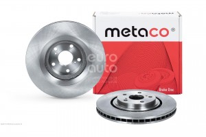 Диск тормозной передний вентилируемый 3050126 3050126 METACO