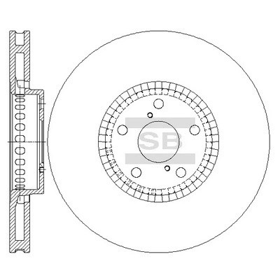 Диск тормозной передн левый LEXUS GS/IS 05- SD4041 SD4041 SANGSIN