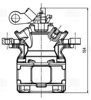 Суппорт тормозной задний левый d=41 мм CF 800340 TRIALLI
