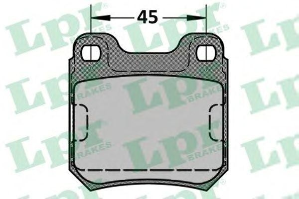Комплект тормозных колодок 05P334 05P334 LPR