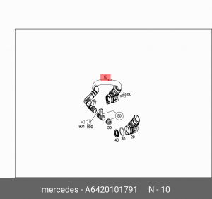 MERCEDES BENZ W164 M-KLASSE (ML) (2005-2011) 3.5 642 CDI A 642 010 17 91 MERCEDES BENZ