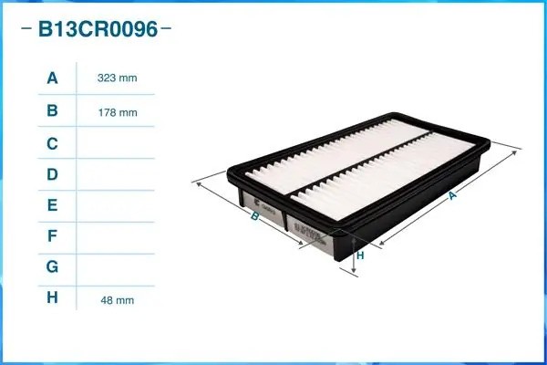 Фильтр воздушный B13CR0096 B13CR0096 CWORKS