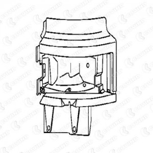 корпус фары! левый\ Scania R.114/124/144, P.94/114/124 144155 COVIND