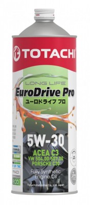 Масло моторное TOTACHI EURODRIVE PRO LL C3/SN 5W30 синт.1л E7801 TOTACHI