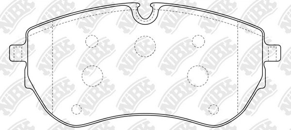 Колодки тормозные VW Amarok (11-) передние (4шт.) NIBK PN0737 NIBK