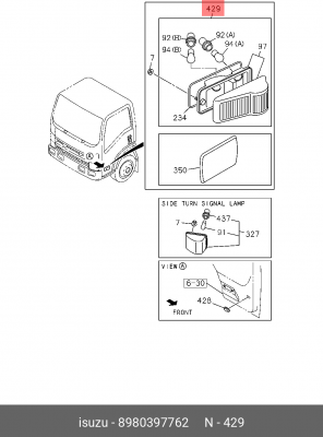 Указатель поворота 8-98039-776-2 ISUZU