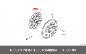ДИСК СЦЕПЛЕНИЯ 30100-4BB0A 30100-4BB0A NISSAN