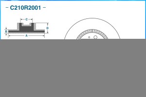 Тормозной диск передний C210R2001 C210R2001 CWORKS