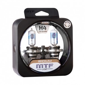 Лампа 12V H4 60/55W P43t бокс (2шт.) Iridium MTF HRD1204 MTF