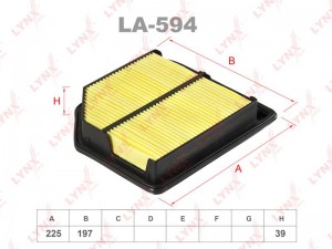 Фильтр воздушный LA-594 LYNXAUTO