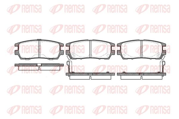 405 02 FO482181=D6054M-01 !колодки дисковые з.\ Mitsubishi Pajero 2.4-2.8TD 90-9 040502 REMSA