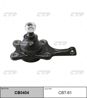 Опора шаровая TOYOTA Master Ace Surf (85-99),Liteace (86-88) передняя нижняя лев CB0404 CTR