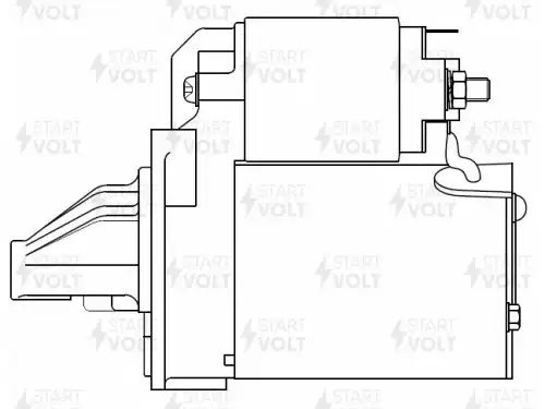 Стартер для а/м KIA Picanto (04-) 1.0i/1.1i/1.2i/Hyundai Getz (02-) 1.1i 0,9кВт  LST 0836 START VOLT