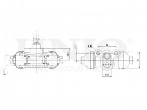 Цилиндр тормозной колесный BRC-20505 UNIO
