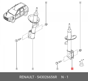 NISSAN TERRANO (D10) (2014>) 543026656R RENAULT